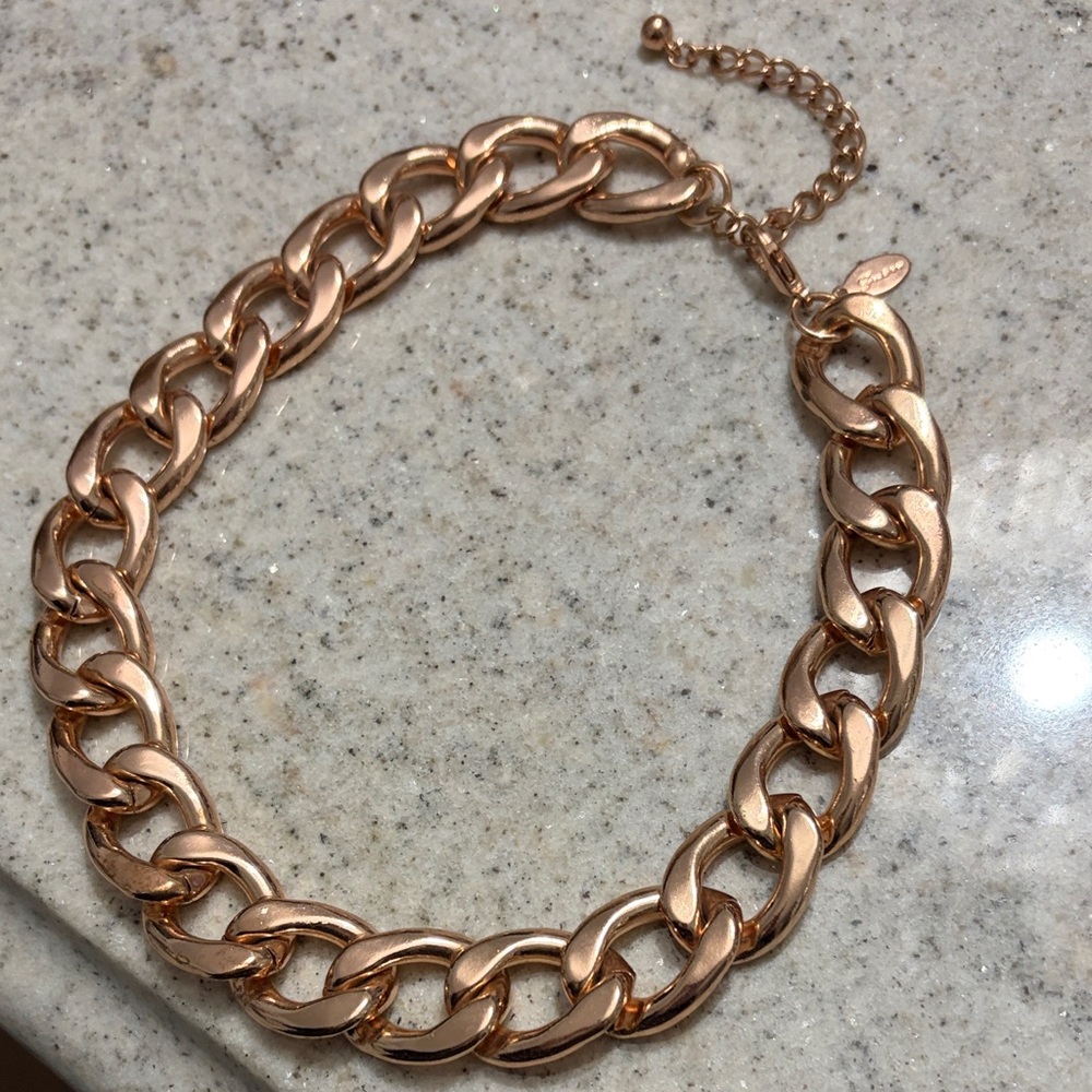 Guess Rose Gold Chain Necklace